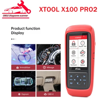 100% оригинальный программатор автоматических ключей XTOOL X100 PRO2 с поддержкой адаптера EEPROM Mi-le-a-ge Ajustment Инструмент для диагностики автомобиля